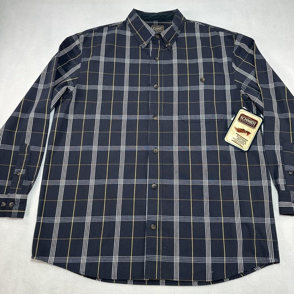 C.E. Schmidt Workwear Other - CE Schmidt Workwear Shirt Mens Large Blue Plaid Long Sleeve Button Up Work